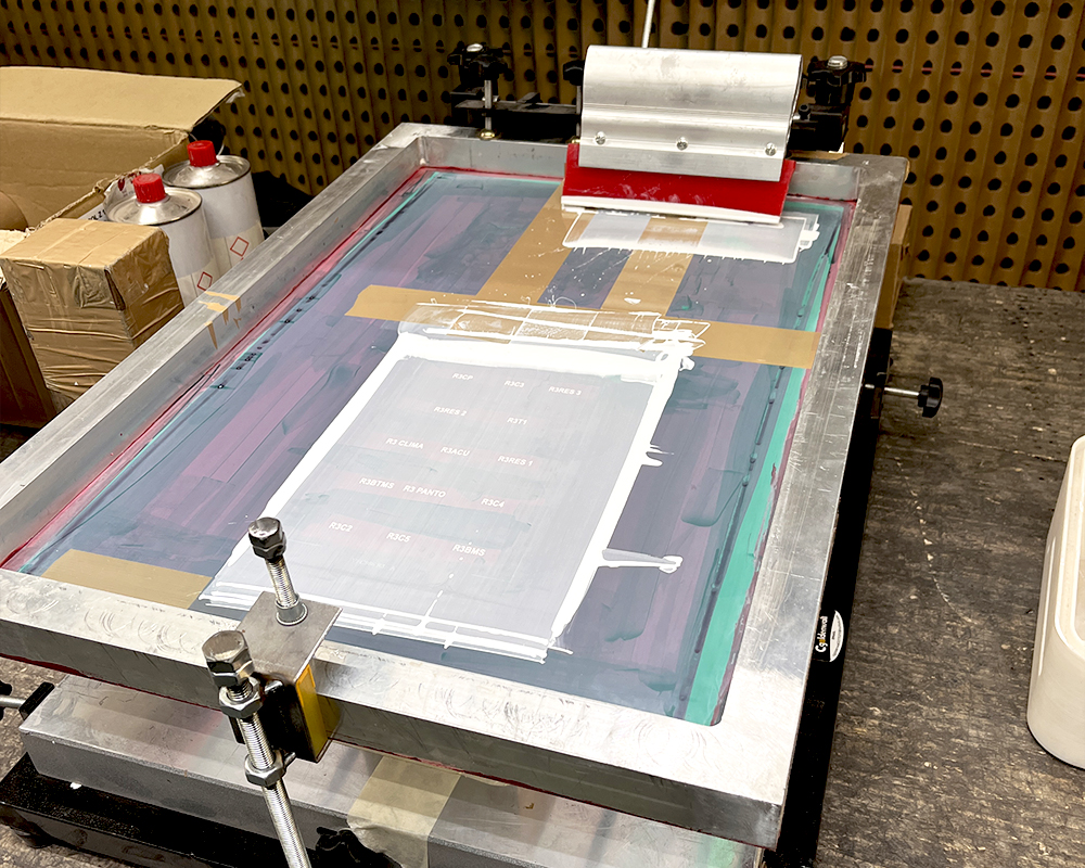 Serigrafía Industrial para piezas metálicas